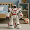 LEAN TOYS Interaktiver ferngesteuerter RC Roboter 16 Funktionen Lichter Geräusche Pink