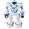LEAN TOYS Interaktiver ferngesteuerter Roboter RC 16 Funktionen Lichter Geräusche Blau