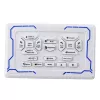 LEAN TOYS Interaktiver ferngesteuerter Roboter RC 16 Funktionen Lichter Geräusche Blau