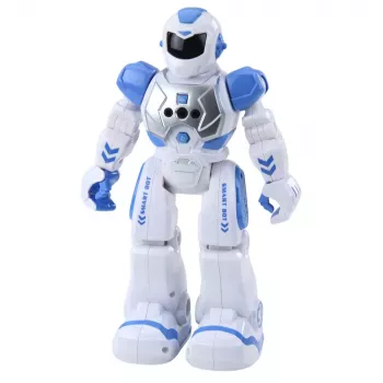 LEAN TOYS Fernbedienung Lernroboter RC Sprechend Tanzend Lichter Geräusche Blau