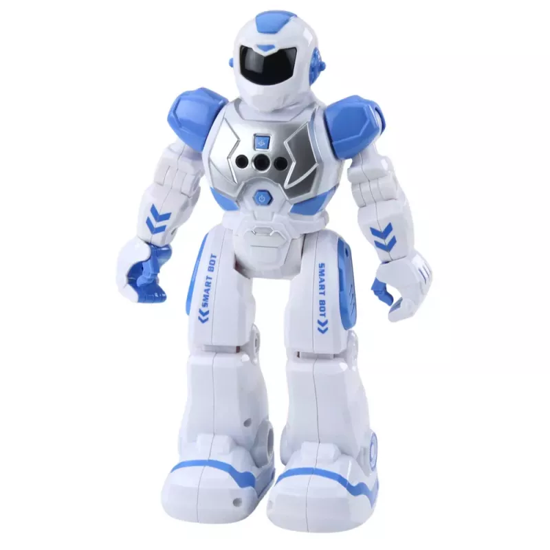 LEAN TOYS Fernbedienung Lernroboter RC Sprechend Tanzend Lichter Geräusche Blau