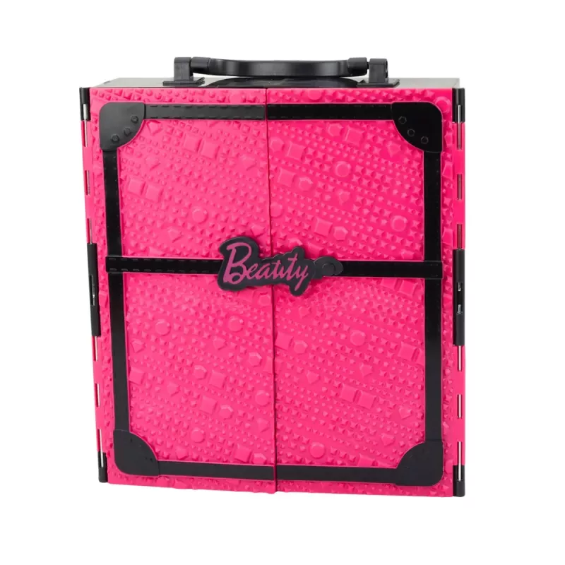 LEAN TOYS Pink Wardrobe Set für Puppen, Kleider, Schuhe, Accessoires