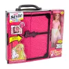 LEAN TOYS Pink Wardrobe Set für Puppen, Kleider, Schuhe, Accessoires