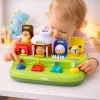 LEAN TOYS Interaktives Lernspielzeug für Kleinkinder - Pop-Up Bauernhoftiere