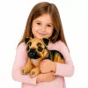LEAN TOYS Plüschhund Deutscher Schäferhund Kuscheltier 25 cm