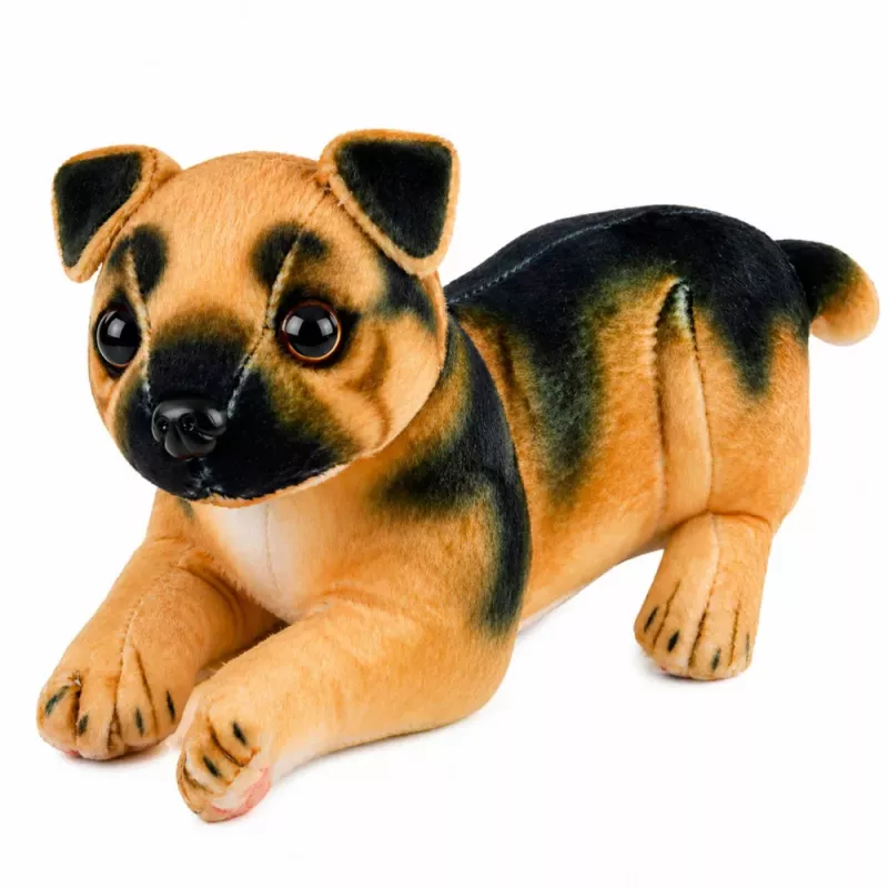 LEAN TOYS Plüschhund Deutscher Schäferhund Kuscheltier 25 cm