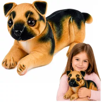 LEAN TOYS Plüschhund Deutscher Schäferhund Kuscheltier 25 cm
