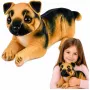 LEAN TOYS Plüschhund Deutscher Schäferhund Kuscheltier 25 cm