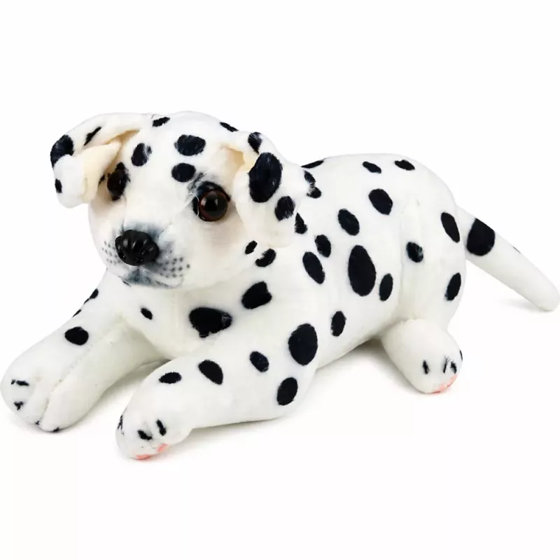 LEAN TOYS Plüsch-Dalmatiner Hund Kuscheltier Weicher Hund 25 cm