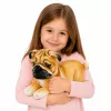 LEAN TOYS Plüsch-Mops Hund Kuscheltier Weicher Hund 25 cm