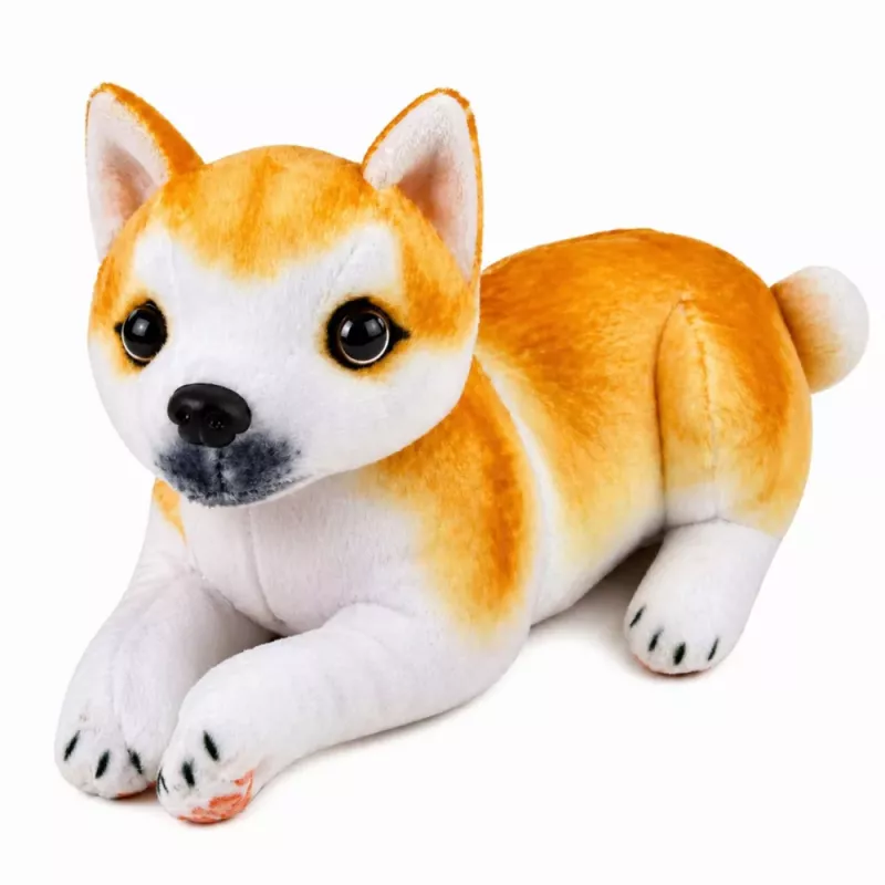 LEAN TOYS Plüsch-Shiba-Inu-Hund Kuscheltier Plüschtier Weicher Hund 25 cm