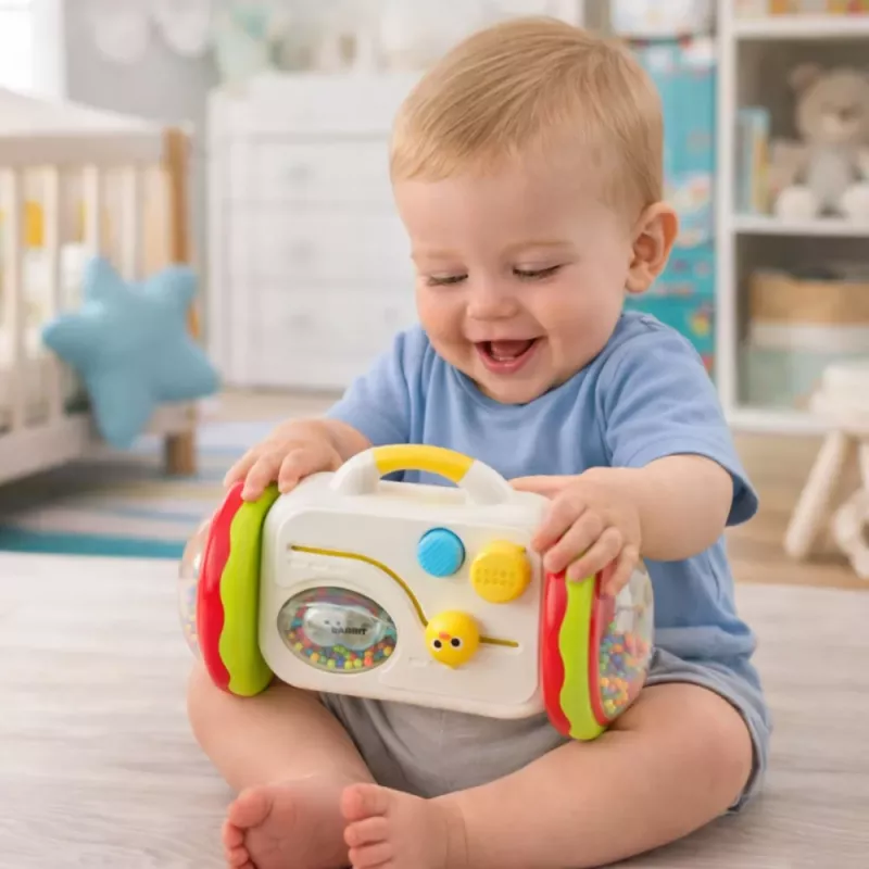 LEAN TOYS Escape Mirror Interaktives Lernspielzeug für Kleinkinder Rassel