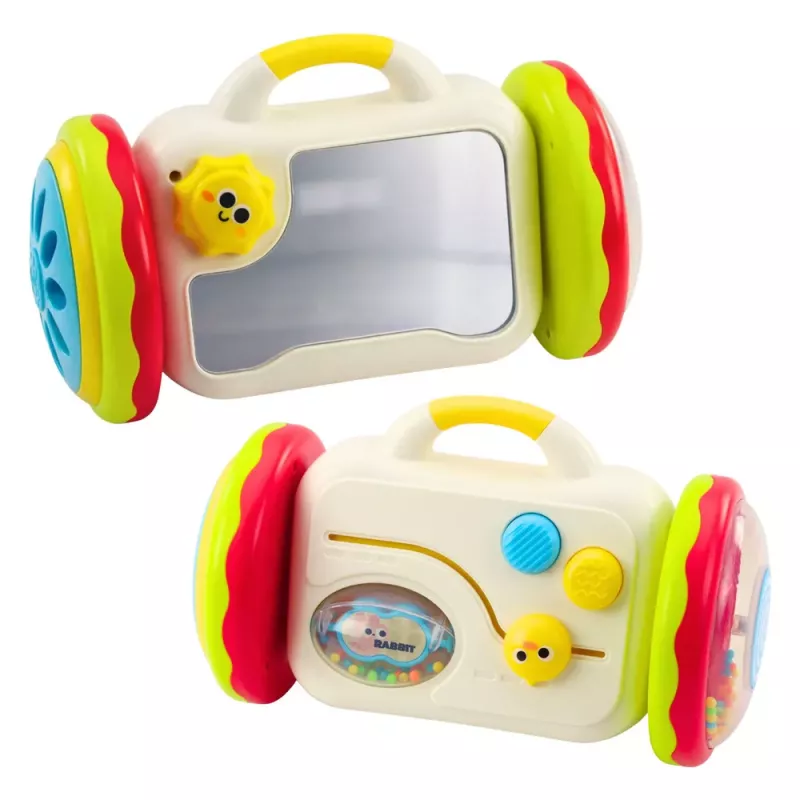 LEAN TOYS Escape Mirror Interaktives Lernspielzeug für Kleinkinder Rassel