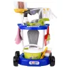 LEAN TOYS Kinder-Reinigungsset mit Wagen, interaktivem Staubsauger und Zubehör
