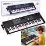 LEAN TOYS Keyboard E-Piano mit Mikrofon 200 Klänge 61 Tasten 78cm