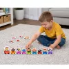 LEAN TOYS Lernpuzzle für Kleinkinder Alphabet-Zug mit Tieren 40 Teile