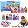 LEAN TOYS Lernpuzzle für Kleinkinder Alphabet-Zug mit Tieren 40 Teile