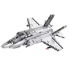LEAN TOYS F-35 Lightning II Kampfflugzeug Bausteine Grau 1490 Teile