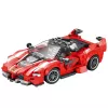 LEAN TOYS Bausteine FXX-K Rennwagen Rot 360 Teile