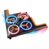 LEAN TOYS RC-Fernsteuerungs-Drohne fliegender Quadrocopter mit LED-Leuchten und App-Steuerung