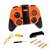 LEAN TOYS RC-Fernsteuerungs-Drohne fliegender Quadrocopter mit LED-Leuchten und App-Steuerung