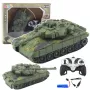 LEAN TOYS T90 Militärpanzer ferngesteuert RC Lichter Geräusche Grün 1:18