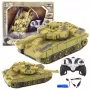 LEAN TOYS T90 Militärpanzer ferngesteuert RC Lichter Geräusche Sand 1:18
