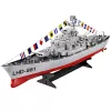LEAN TOYS RC Flugzeugträger Kriegsschiff ferngesteuert LED-Beleuchtung 1:390