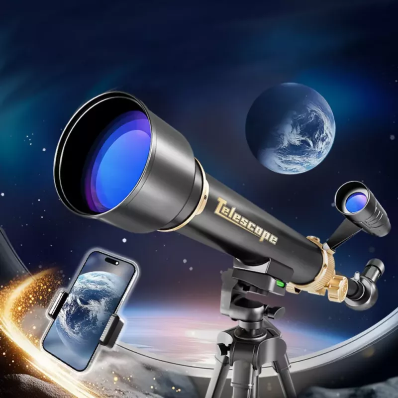 LEAN TOYS Pädagogisches Aluminium- astronomisches Teleskop mit Stativ und Zubehör 1,35 M