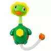 LEAN TOYS Badespielzeug Schildkröte mit Fischbrunnen-Dusche Saugnäpfe