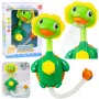 LEAN TOYS Badespielzeug Schildkröte mit Fischbrunnen-Dusche Saugnäpfe