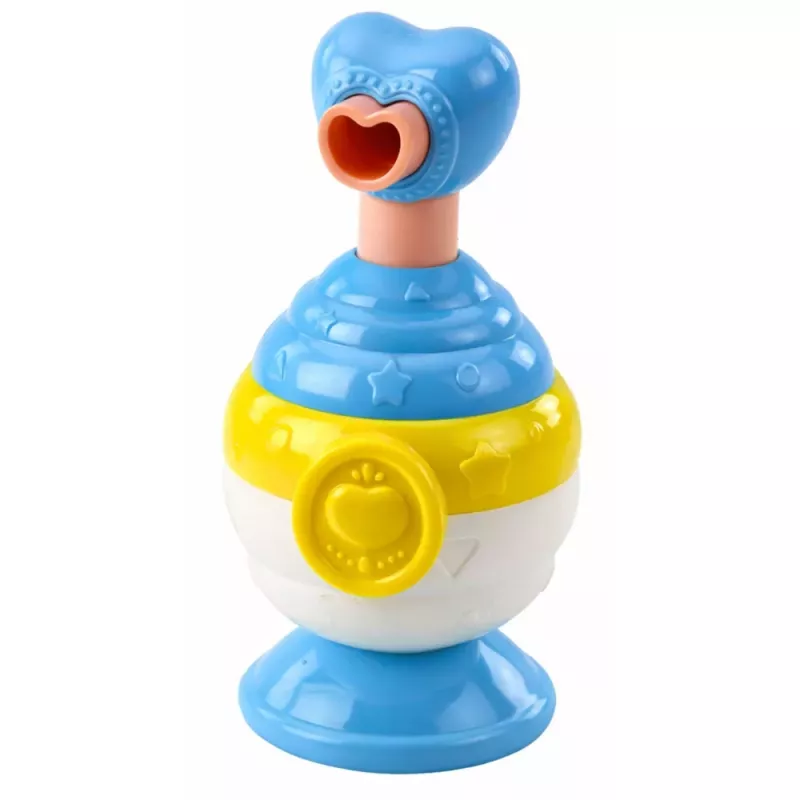 LEAN TOYS Badespielzeug-Set Ente Seifenspender Becher Blau