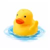 LEAN TOYS Badespielzeug-Set Ente Seifenspender Becher Blau
