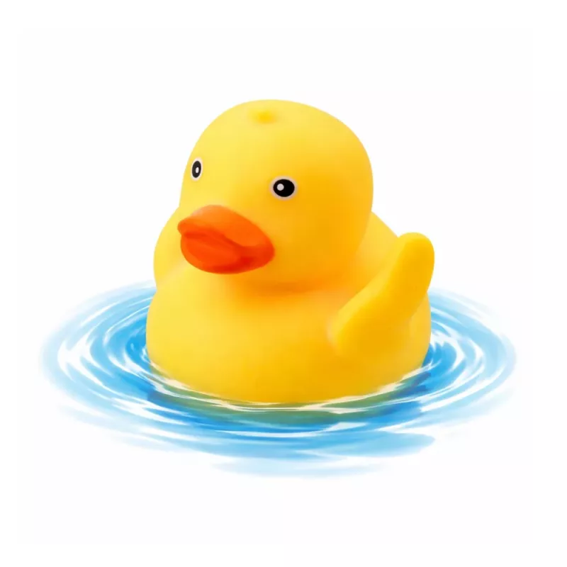 LEAN TOYS Badespielzeug-Set Ente Seifenspender Becher Blau
