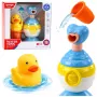LEAN TOYS Badespielzeug-Set Ente Seifenspender Becher Blau