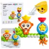 LEAN TOYS Wasserbadspielzeug Affe Raupe Becher Saugnäpfe