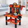 LEAN TOYS Kinder-Werkbank DIY-Tisch Werkzeugzubehör 70 cm