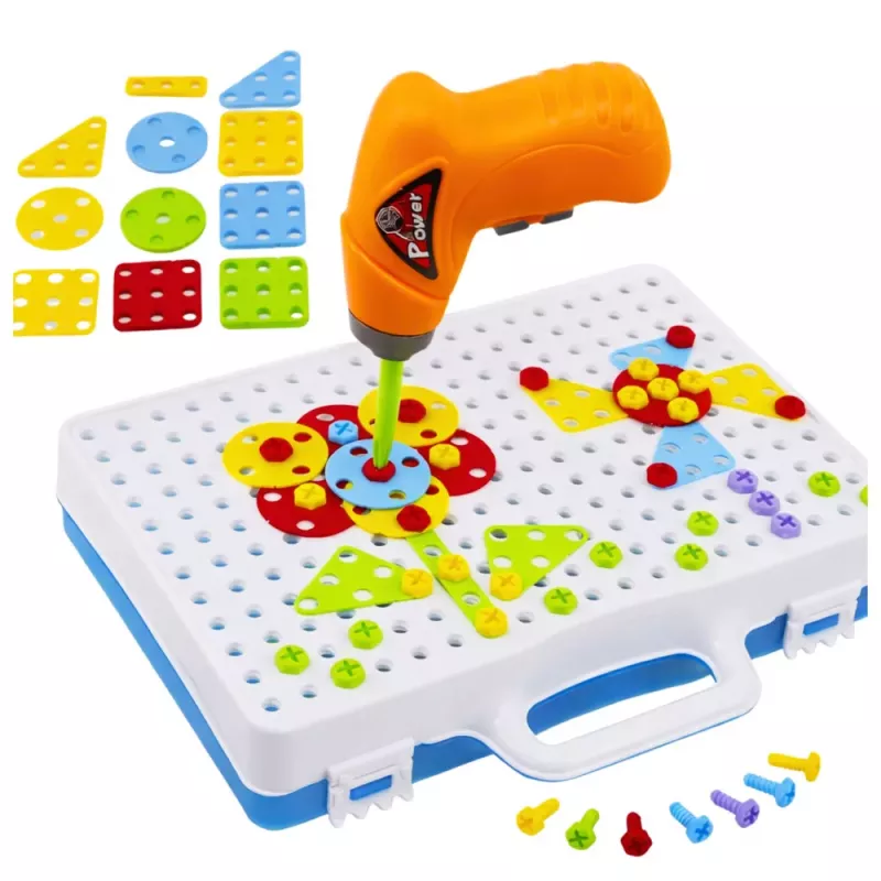 LEAN TOYS Pädagogisches Puzzle-Set mit Schraubendreher für Kinder, 151 Teile