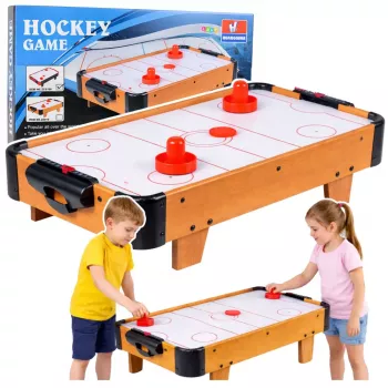 LEAN TOYS Mini Air Hockey Tisch Arcade-Spiel für Kinder Holz