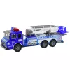 LEAN TOYS Großes Polizeiauto-Figuren-Helm-Set für Kinder Blau