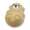 LEAN TOYS Badespielzeug-Set Angelspiel Gummifiguren Pastell-Sieb 4-teilig
