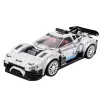 LEAN TOYS Bausteine Rennwagen Roboter 2in1 Weiß 320 Teile