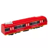 LEAN TOYS Metro Train City Express mit Türen, Licht und Sound, Rot