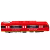 LEAN TOYS Metro Train City Express mit Türen, Licht und Sound, Rot