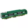 LEAN TOYS Metro Train City Express mit Türen zum Öffnen, Lichtern und Geräuschen, Grün