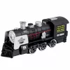 LEAN TOYS Classic Locomotive Hindernissensor Rauch Licht Sound Schwarz