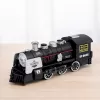 LEAN TOYS Classic Locomotive Hindernissensor Rauch Licht Sound Schwarz