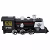 LEAN TOYS Classic Locomotive Hindernissensor Rauch Licht Sound Schwarz