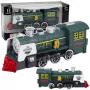 LEAN TOYS Classic Locomotive Hindernissensor Rauch Licht Sound Grün