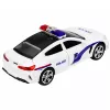 LEAN TOYS Polizeiauto mit Türen zum Öffnen, motorisiertem Licht und Sound, Weiß